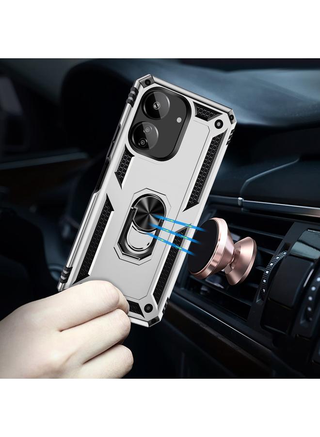 erorex Case For Xiaomi Redmi 13C 4G/5G Shockproof TPU + PC Phone Case with Holder - Image 3