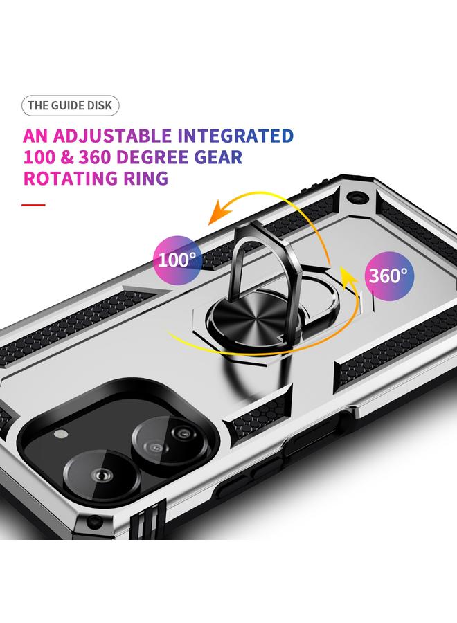 erorex Case For Xiaomi Redmi 13C 4G/5G Shockproof TPU + PC Phone Case with Holder - Image 4