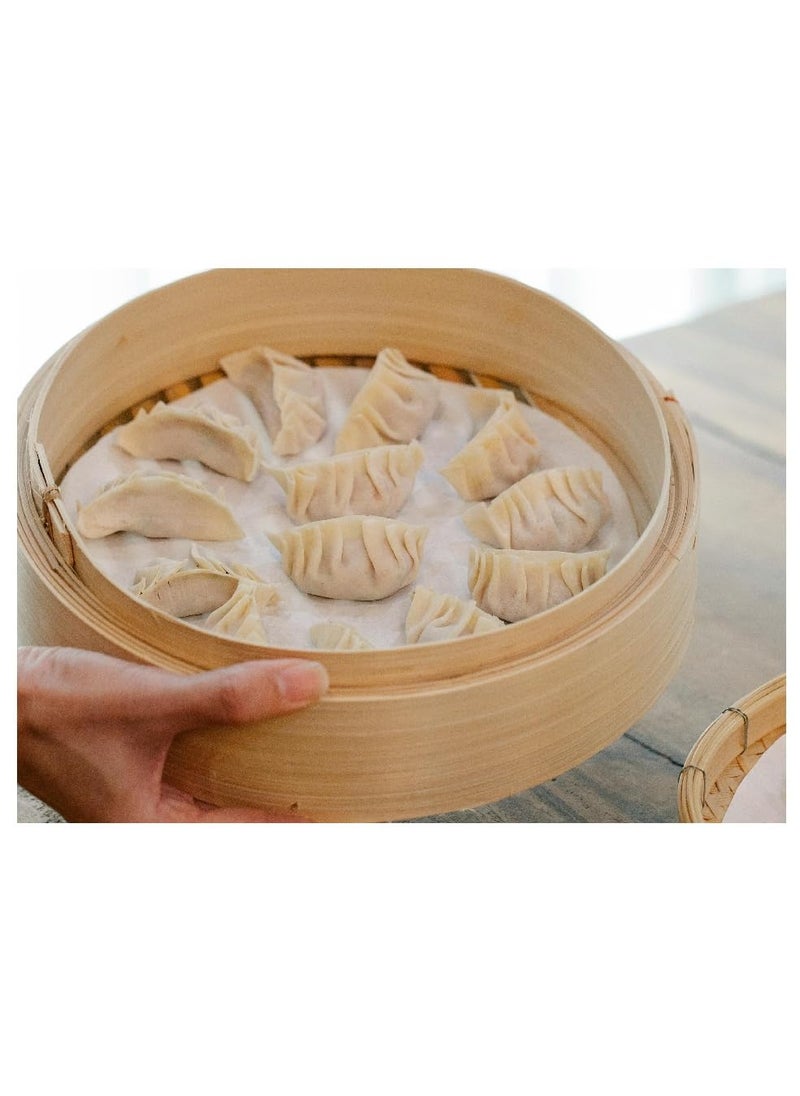 WUD Unbleached Muslin Idli Cloth 4 Round Pieces for Steaming Idlis Without HoleDouble Stitched Edges Reusable Size 30cm DiameterSuitable for 34567 Pit Idli Plates