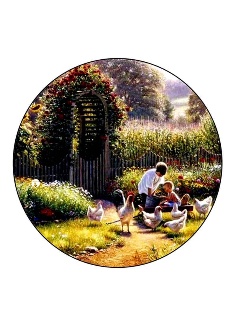 RKN Vintage Art Printed Mouse Pad Multicolour