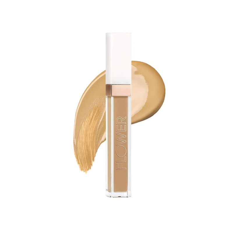 FLOWER BEAUTY By Drew Barrymore Light Illusion Full Coverage Concealer - Diffuse Dark Under Eye Circles + Blurs Blemishes - Weightless Formula + Crease Proof Makeup (Medium Deep) - Image 1