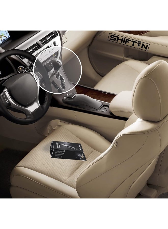 SHIFTIN Perforated Leather Chrome Gear Shift Knob Stick Shifter for Lexus - Image 2