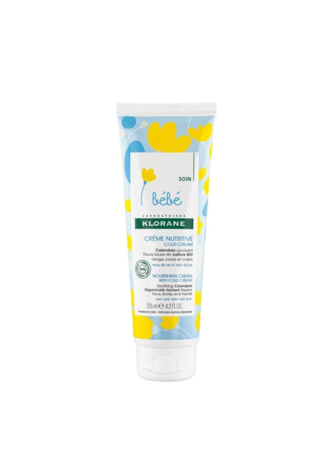 Klorane Baby Nourishing Cream With Cold Cream 125ml - Image 1