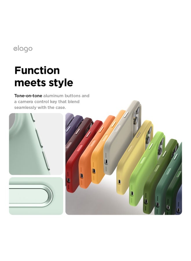 Elago Magnetic Liquid Silicone for iPhone 17 Pro case cover [Camera Control Button Cover] compatible with MagSafe Shockproof - Mint - Image 4