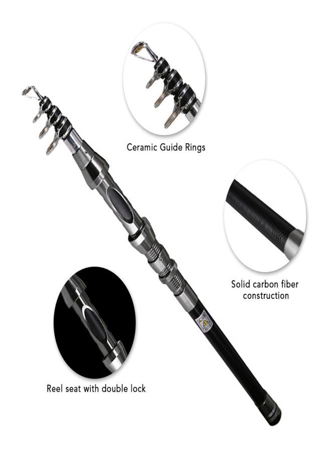DEUKIO Portable Lightweight Fishing Rod Carbon Fiber Telescopic Fishing Rod Ultra-Sensitive Sea Saltwater Freshwater Fishing Rod - Image 3