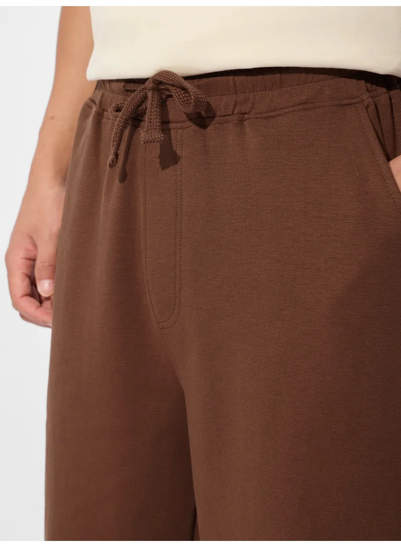 The Souled Store The Souled Store Men Tan Brown Solid Baggy Fit Korean Joggers