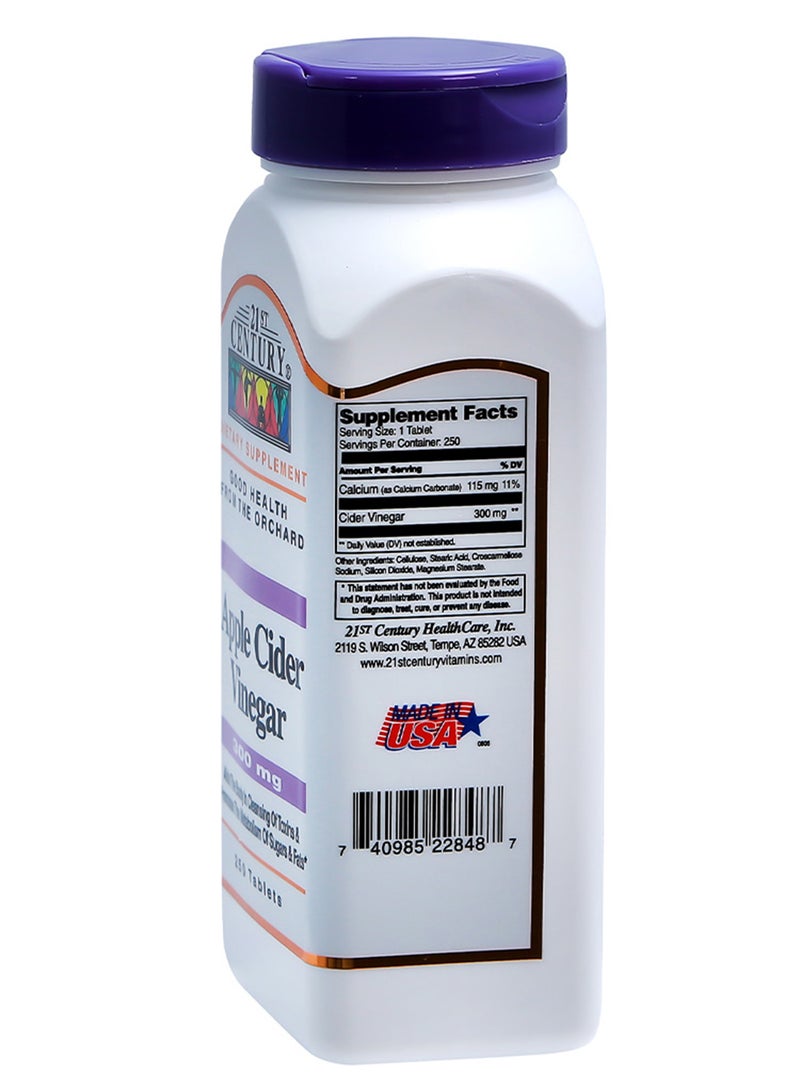 21st Century أقراص خل التفاح 300 ملغ 250's - Image 2