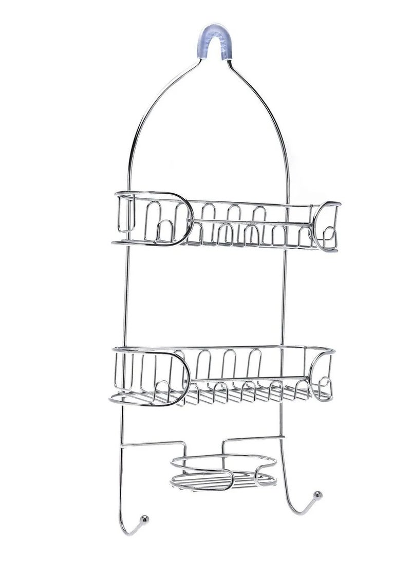 Abraj 2-Tier Shower Rack (Silver) - Image 1