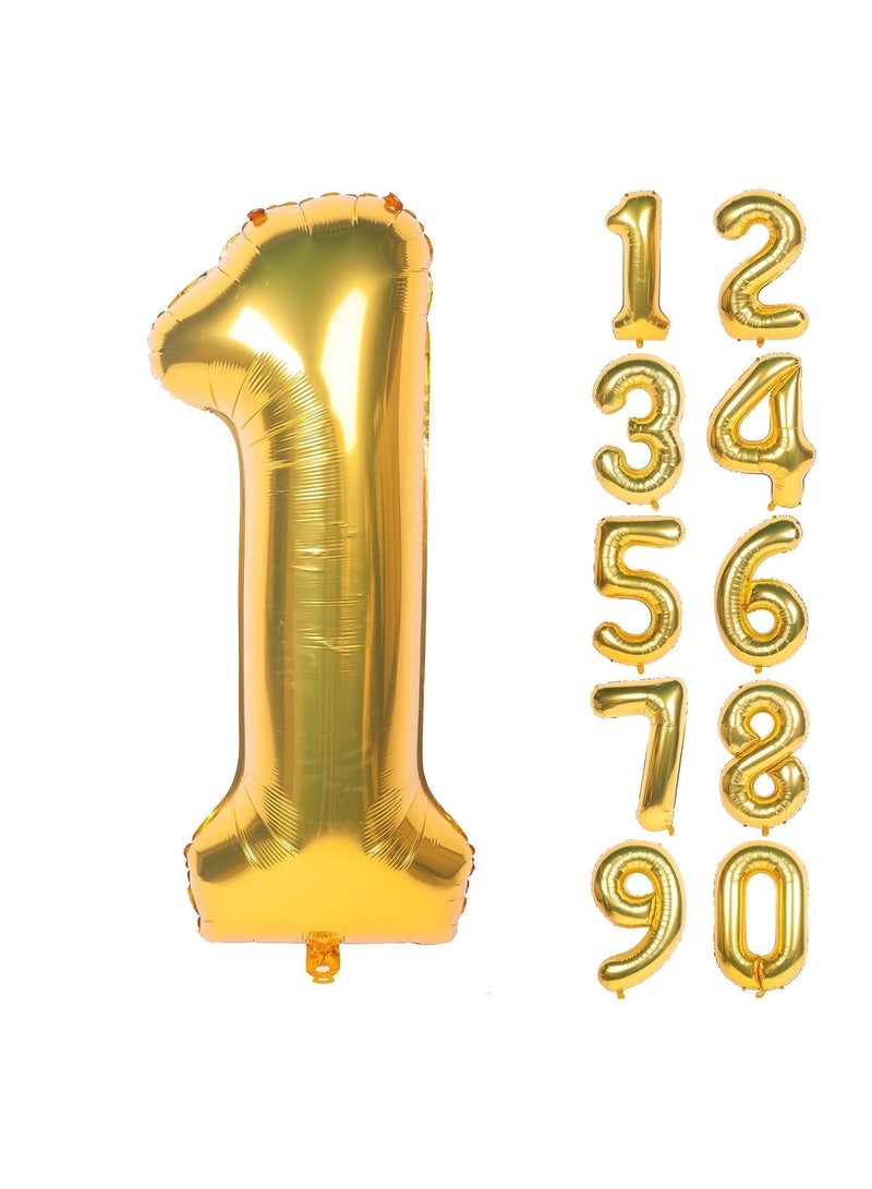 40 Inch Single Golden Letter Balloons Range A to Z Foil Alphabet Letter DIY Personalized Phrase Banner for Birthday Anniversary Celebration Graduation Party Supplies Decoration - Image 3