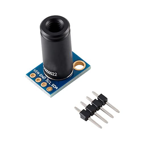 EC Buying MLX90614ESF-DCI Non-Contact Infrared Temperature Sensor Module High Precision Infrared Temperature Sensor Module Long Distance 50cm Serial Port IIC Suitable for Arduino/DIY (GY-906-DCI) - Image 1
