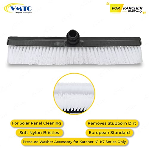 VMTC Power Scrubber Brush with 2 Extension Rods and Wheel Brush Kit High-Pressure Car Washer Accessories Compatible with Karchre K1–K7 Pressure Washers - Image 5