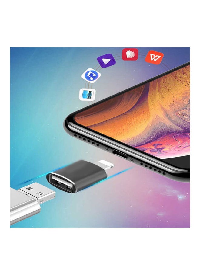 Adapter IPhone Link ,With USB Port , With Flash 16 GB Black