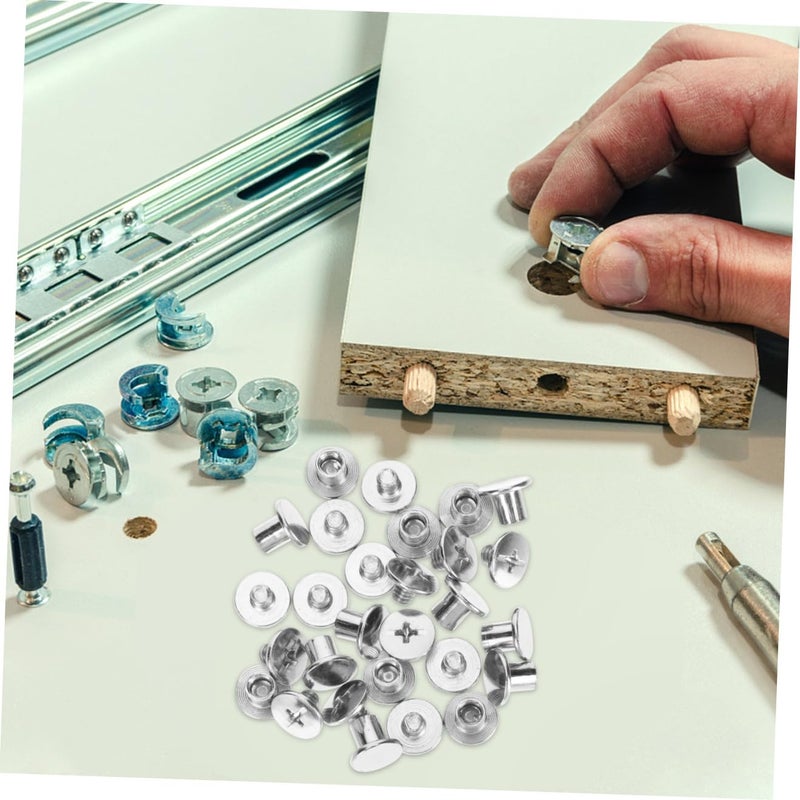 75pcs Nickel-Plated Steel Binding Screws Set, 6/8/10mm Assortment for Scrapbook, Photo Album, Leather Saddle, Belt Buckle Fastening, Bookbinding and Purse Repair - Image 4