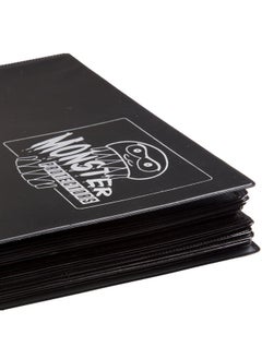 Monster Protectors Monster 9 Pocket Trading Card XL Binder - Matte Black Album, Anti-Theft & Anti-Drop TCG Protection w Side Loading Padded Pockets, Double Sided, Holds 720 Cards, For Sport, Gaming, Kpop, Christmas Gift  - Image 2