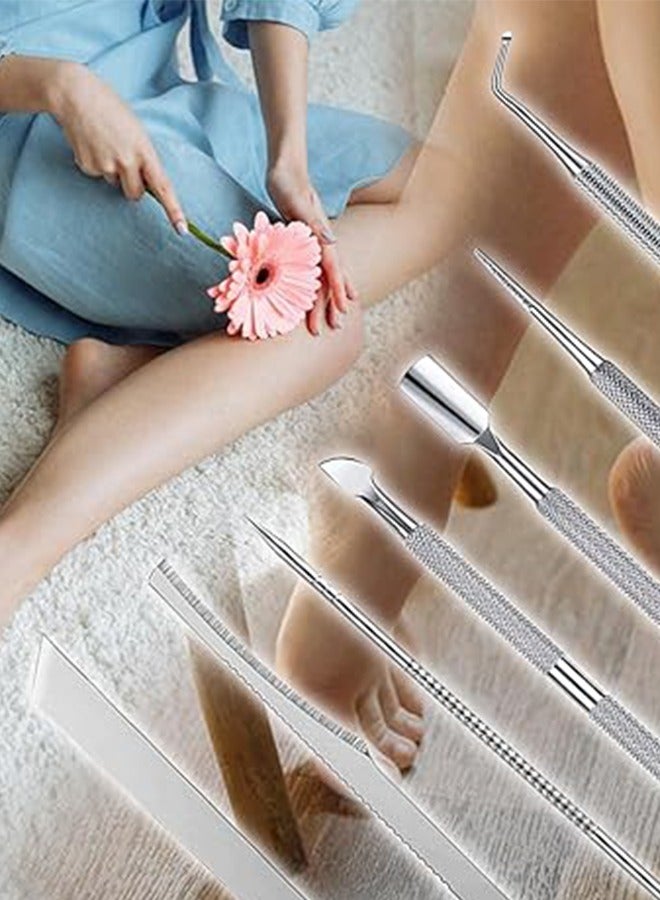 Generic 7-Pack Ingrown Toenail Tool, Toenail File And Lifters, Professional Surgical Stainless Steel Ingrown Toenail Tool- Safe Nail Cleaning Treatment Pedicure Tools Kit Under  - Image 4