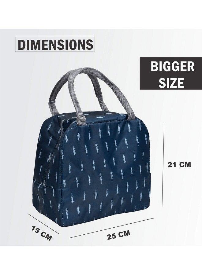 Yellow Weaves Insulated Travel Lunch/Tiffin/Storage Bag for Office, College & School, Big Size (Blue, Polyester) 8064 Cubic Centimeters - Image 4