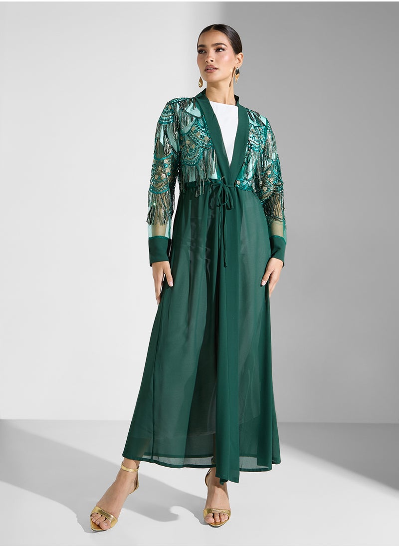 Khizana - Embroidered Abaya - Image 1