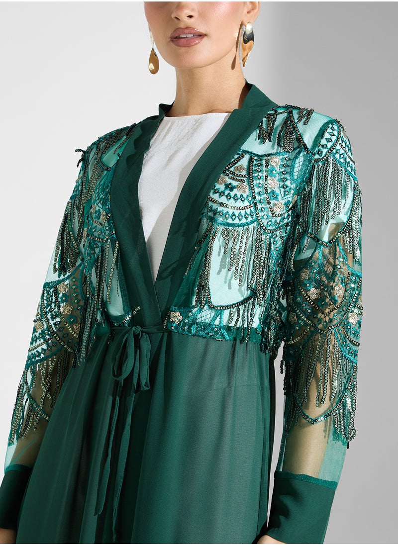 Khizana - Embroidered Abaya - Image 1