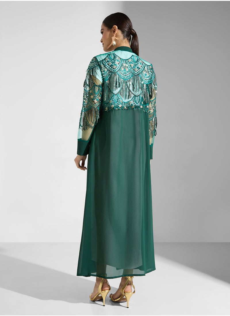 Khizana - Embroidered Abaya - Image 1