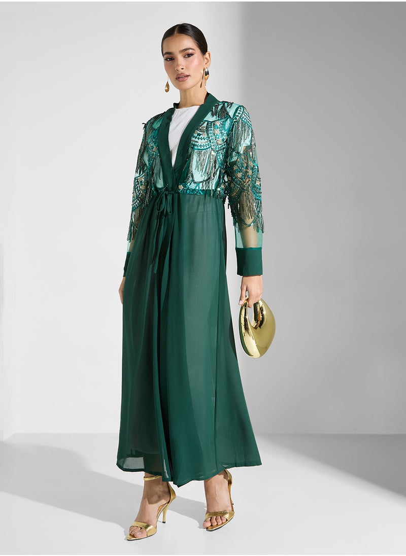 Khizana - Embroidered Abaya - Image 1