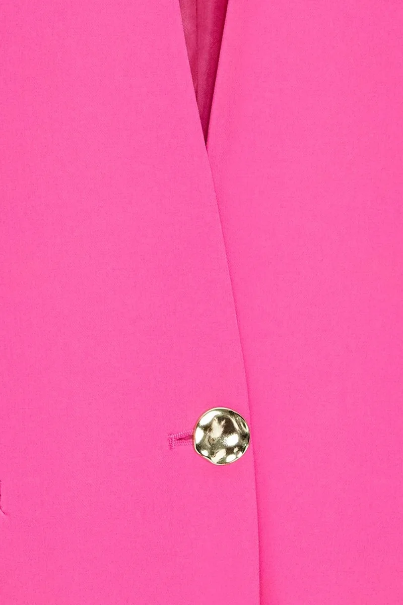 Dilvin Bright Pink DILVIN Women’s Slim Fit Crepe Blazer Jacket for Women | Best Price UAE