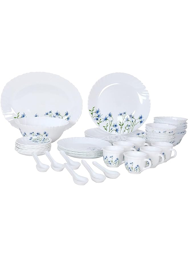La Opala Minerva Eternal Joy 38 Pcs Dinner Sets Plates Microwave Safe And Dishwasher Safe Minimalist Style Lightweight Utensil Set Reusable - Image 1