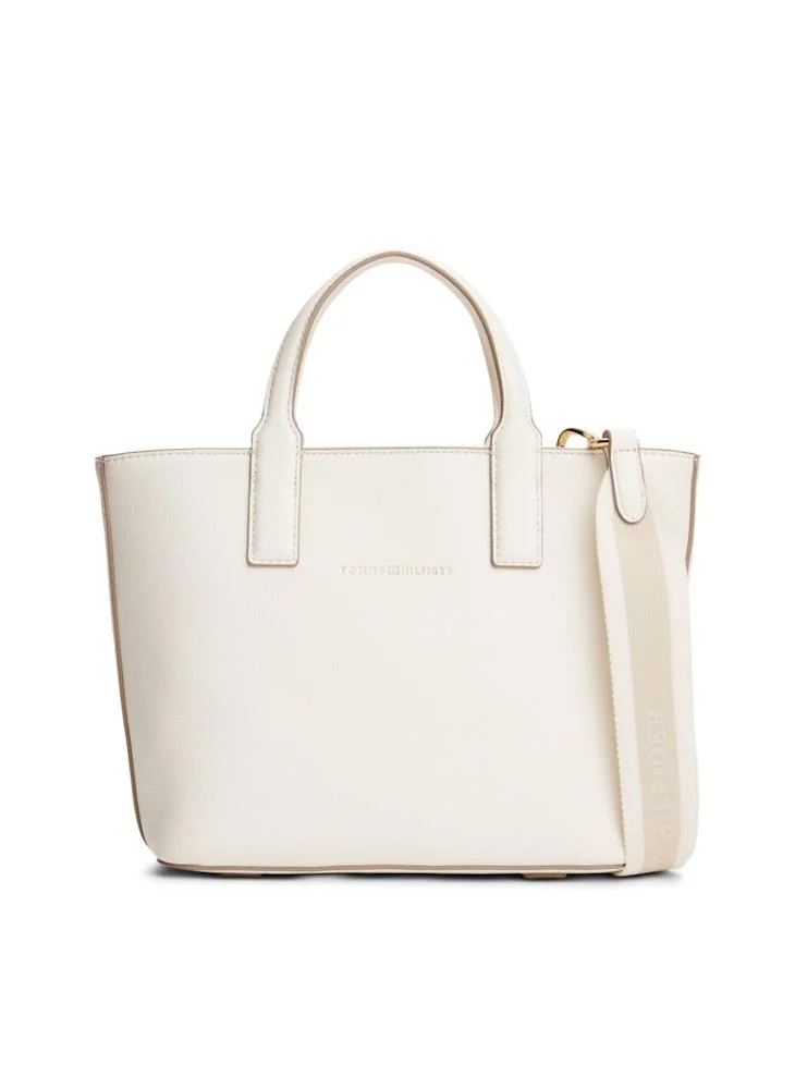 TOMMY HILFIGER Logo Detailed Zip Through Tote