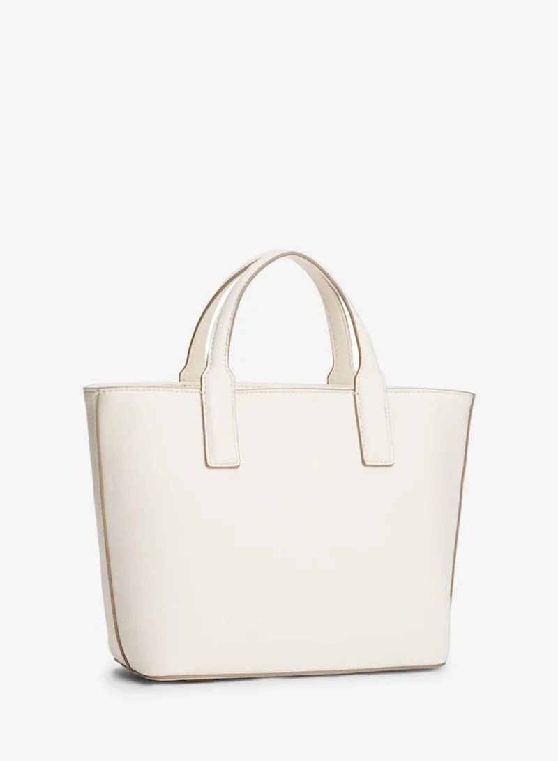 TOMMY HILFIGER Logo Detailed Zip Through Tote