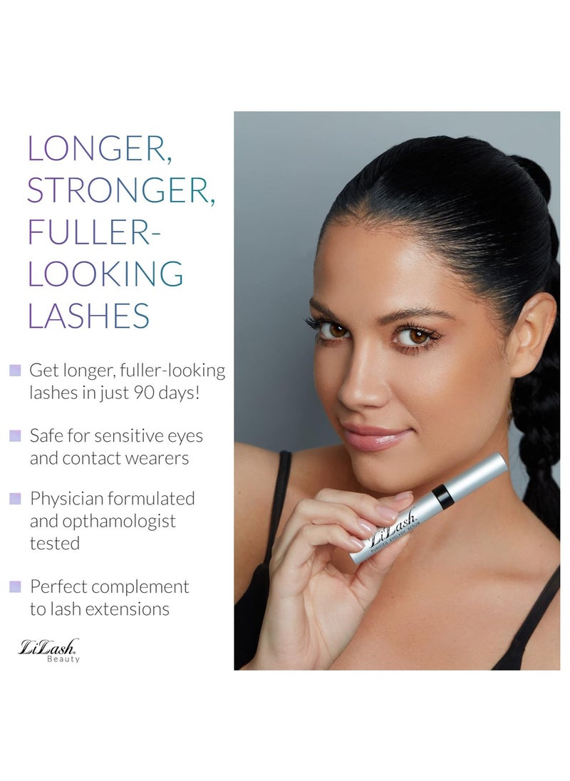 LiLash Eyelash Serum – Advanced Lash Serum for Longer, Fuller Eyelashes – Enriched with Vitamin C  – Promotes Natural Lash Growth & Strength – 2ml (3 Month Supply)  - Image 5
