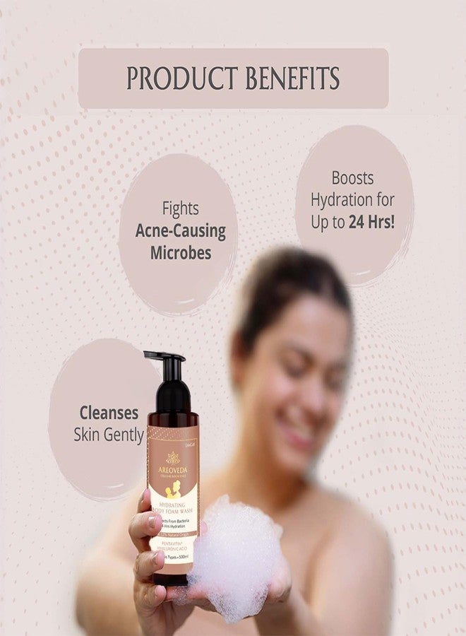AreoVeda Mom & Baby Wash Combo With Pentavitin, Aloe Vera & Hyaluronic Acid | 24 Hrs Hydration I Soothes Skin, Reduces Irritation | PH Balanced | Cellularly Proven, Ecocert Certified & EWG Verified - Image 2
