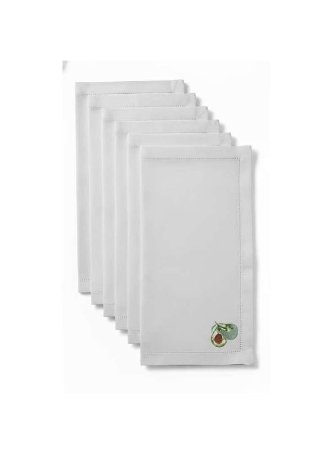 Pan Home طقم مناديل مطرزة بالأفوكادو للمنزل - Image 3