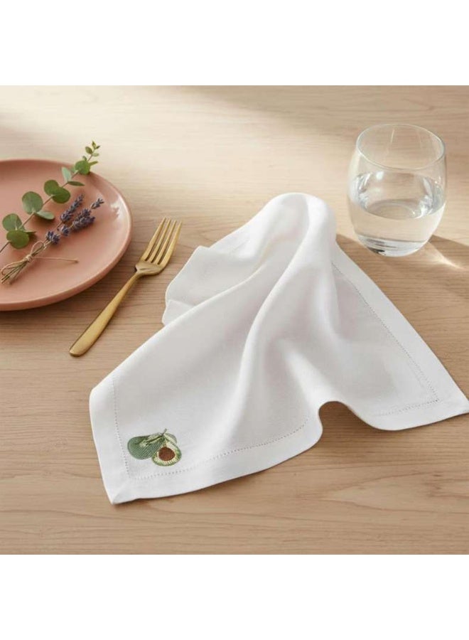 Pan Home طقم مناديل مطرزة بالأفوكادو للمنزل - Image 1