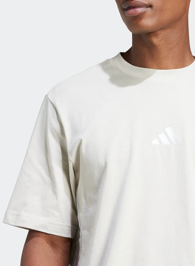 Adidas  Essential 3 Stripe T-Shirt for Men | Best Price UAE