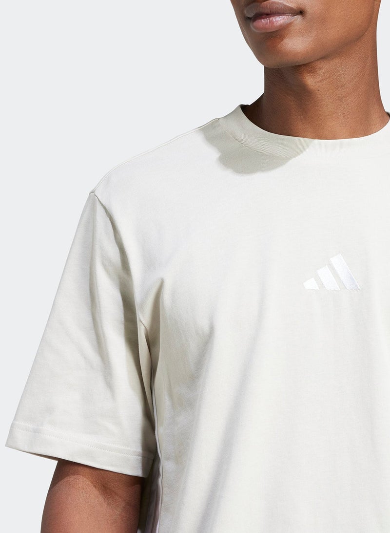 Adidas Essential 3 Stripe T-Shirt - Image 3