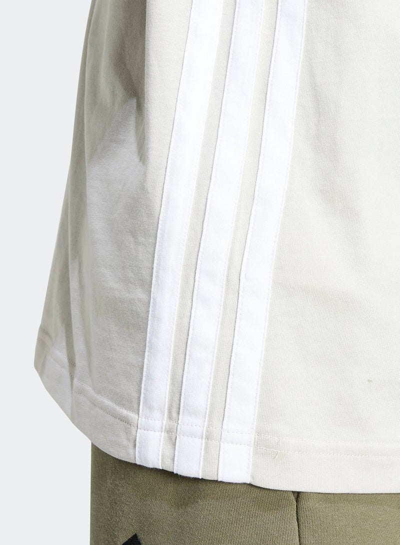 Adidas Essential 3 Stripe T-Shirt - Image 4