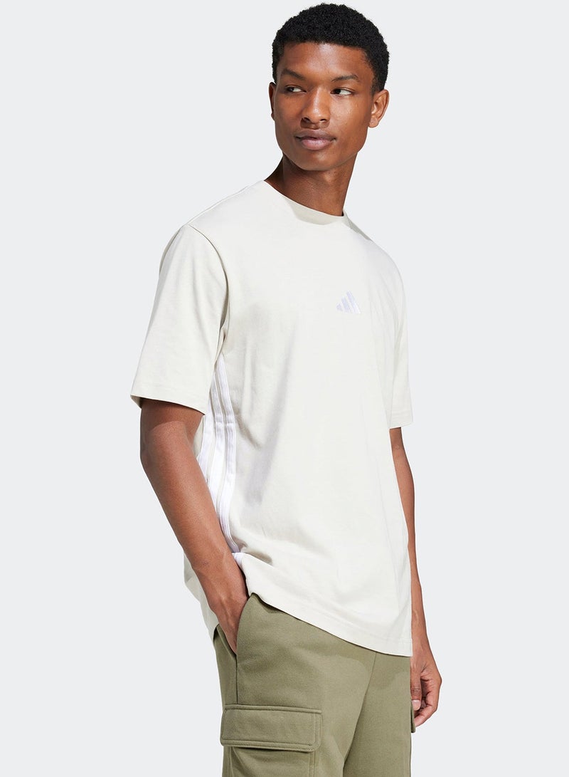 Adidas Essential 3 Stripe T-Shirt - Image 1
