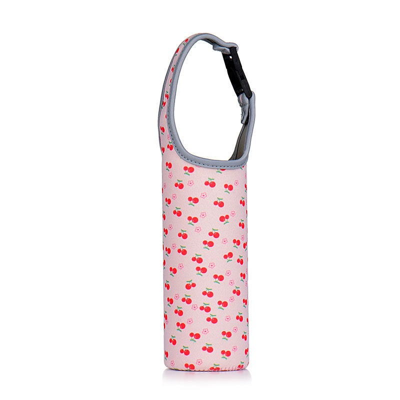 Insulated Cartoon Cup Sleeve Neoprene Simple Design Cherry 