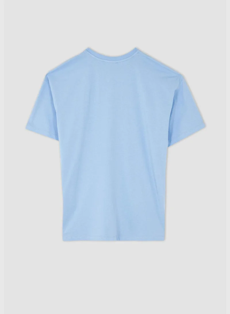 ديفاكتو Woman Oversize Fit Crew Neck Short Sleeve T-Shirt