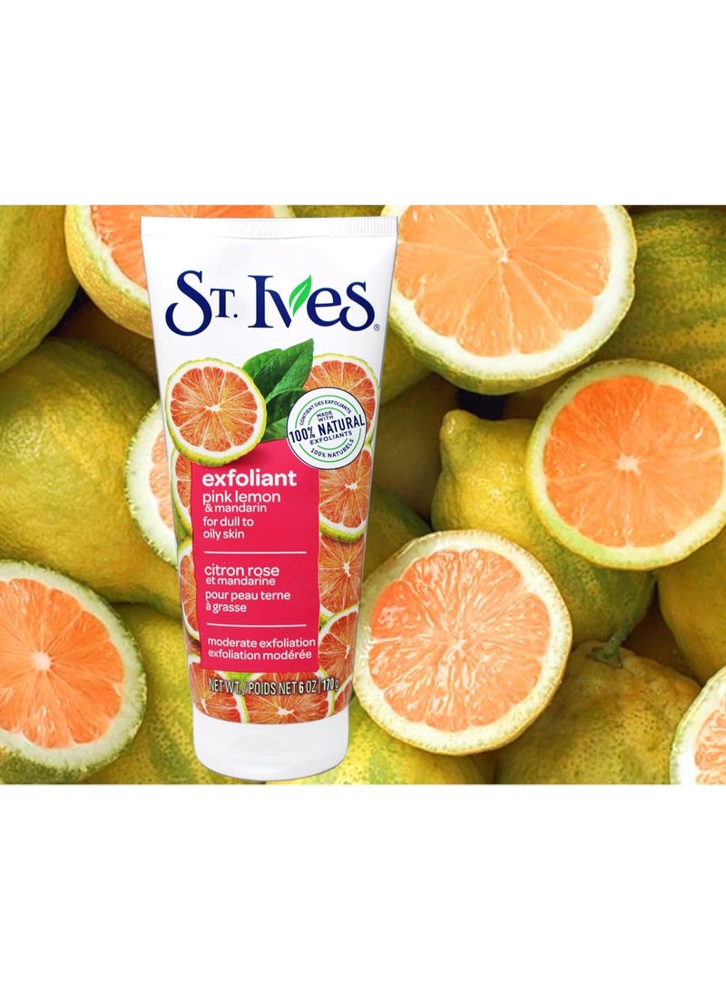 ST. Ives Radiant Skin Pink Lemon and Mandarin Orange Scrub 6oz /170g - Image 3