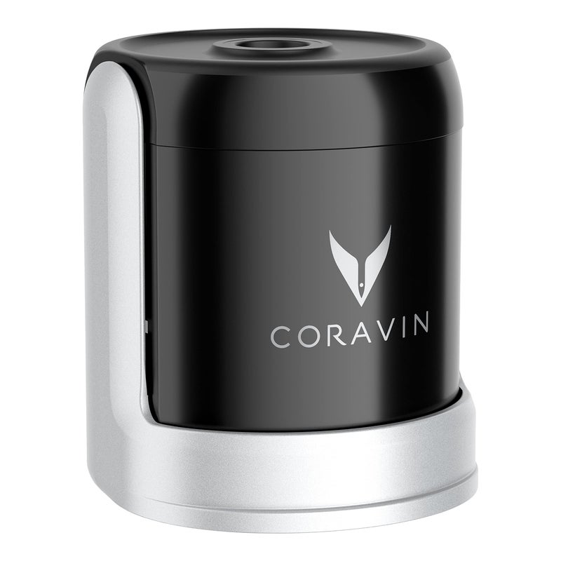 Coravin سدادات كورافين الفوارة لصب المزيد من الشمبانيا والحفاظ على نبيذك الفوار طازجًا لأسابيع 2 عبوات سوداء