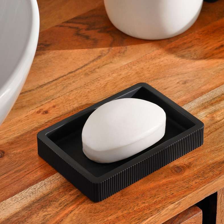 Prime Soap Dish 13.4x9.3x2cm - Black