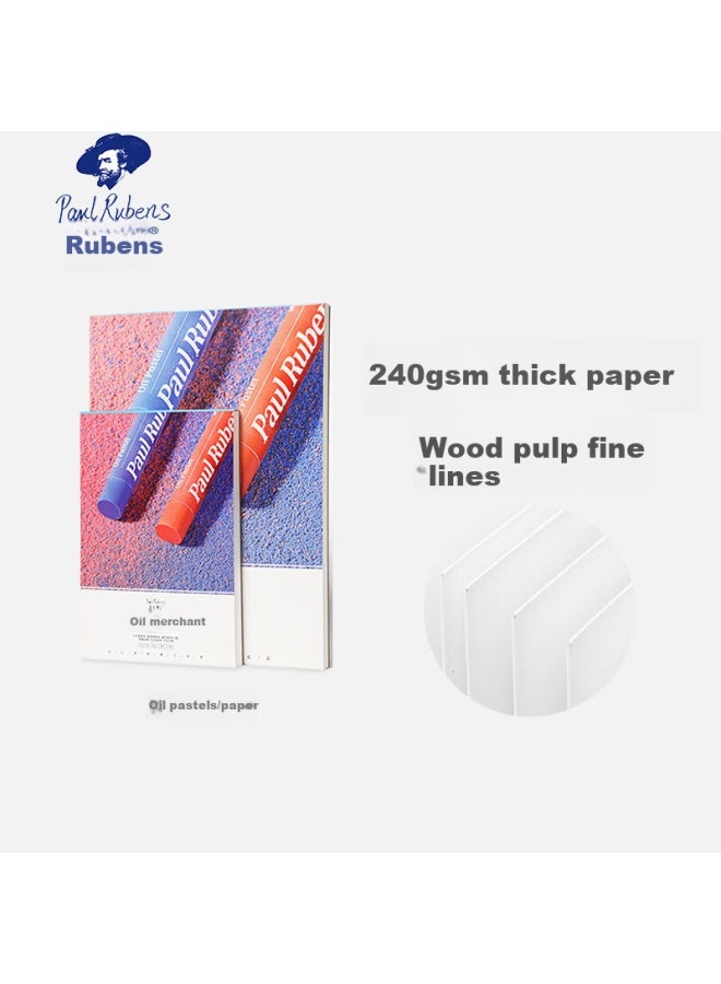 Paul Rubens Oil Pastel Pad A4 Fine Texture Multi-Purpose Drawing Paper Sketch Paper All Wood Pulp Art Marker Pen Needle Tube Pen Drawing Paper 30 Sheets 0121001 - Image 1