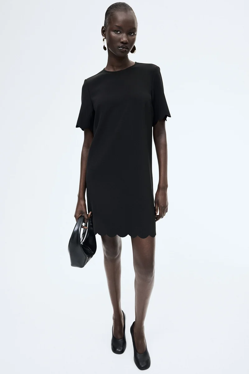 H&M Scalloped Dress