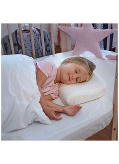 A Comfortable Orthopedic Pillow Contour That Supports Kids's Head While Sleeping Made Of Soft Memory Foam - Size 48*8.8*26cm
