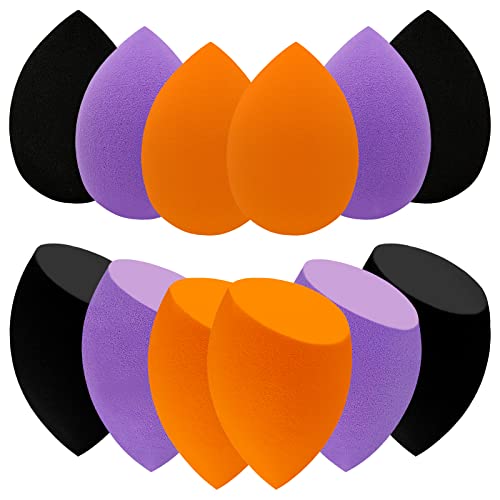 Scartink 12 Pieces Professional Makeup Sponge SetLatex Free Flawless Soft Setting Face PuffsMulticolor Makeup Blending Sponge Cosmetic Applicator for PowderLiquidFacial Makeup Tools - Image 1