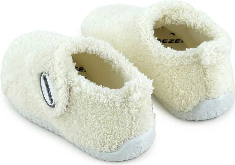 جيزر Winter Girls Plush Comfortable Sole Velcro Adjustable Home School Nursery Slippers Shoes