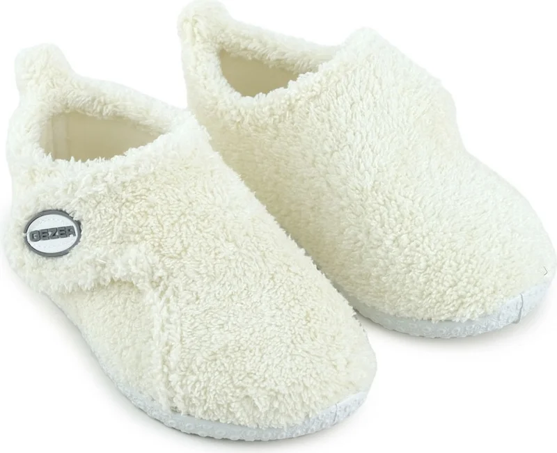 جيزر Winter Girls Plush Comfortable Sole Velcro Adjustable Home School Nursery Slippers Shoes