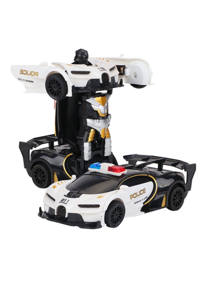 Two-way Simulation Impact Deformation Remote Control Car Bujia Two-channel Model Toy King Kong Battery Version Gift Box Color Box-Color:White-Proportion:1:22 Sealed Box  - Image 1