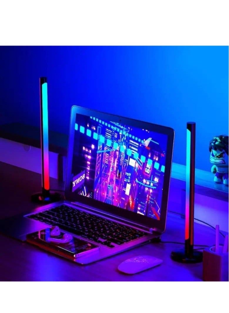 أشرطة إضاءة LED ذكية RGB، إضاءة محيطة، أشرطة إضاءة تدفق مراقبة بلوتوث مع التحكم عبر التطبيق، شريط إضاءة ألعاب ملون للتلفزيون/ديكور الغرفة/الأفلام/الكمبيوتر الشخصي. - Image 2