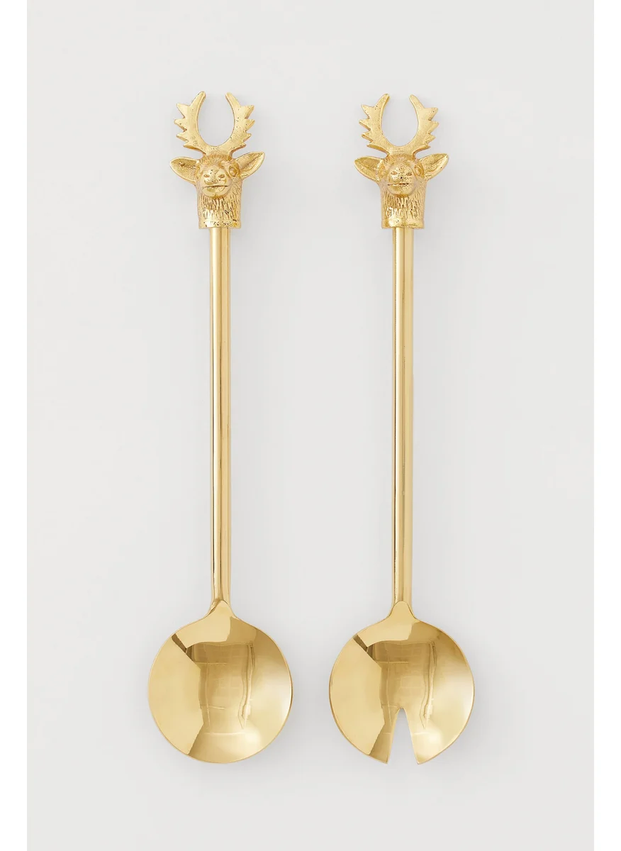 H&M Metal Salad Servers